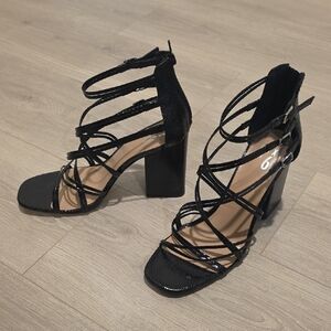 Black Mix No. 6 Shaddie Sandals